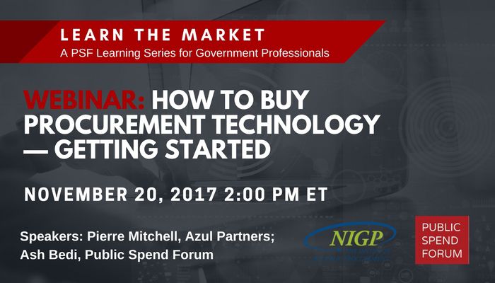How to Buy Procurement Technology Webinar How to Buy Procurement Technology Webinar